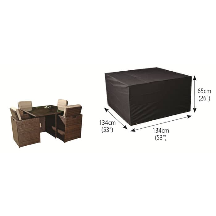 Bosmere Garden Furniture Accessories Bosmere Protector 6000 (Modular) 4 Seater Cube Set Cover Extra Large - M655