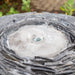 Mid Ulster Garden Centre Water Feature Grey Planet Slate Sphere Garden Water Feature - 90cm Diameter