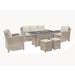 Kettler Garden Furniture Kettler Palma Sofa Set With Firepit Table In Oyster