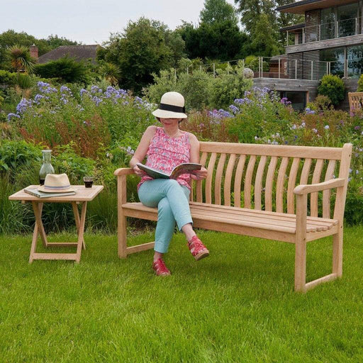 Alexander Rose Garden Furniture Alexander Rose Roble Occasional Table and 5ft Broadfield Bench Set