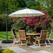 Alexander Rose Garden Furniture Accessories Alexander Rose Round Cantilever 3.0m Parasol - Charcoal, Ecru, Taupe