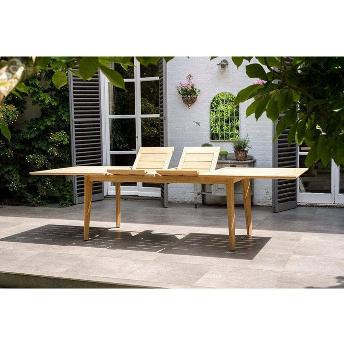 Alexander Rose Garden Furniture Alexander Rose Roble Extending Table and 8 Stackable Garden Chairs