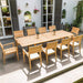 Alexander Rose Garden Furniture Alexander Rose Roble Extending Table and 8 Stackable Garden Chairs