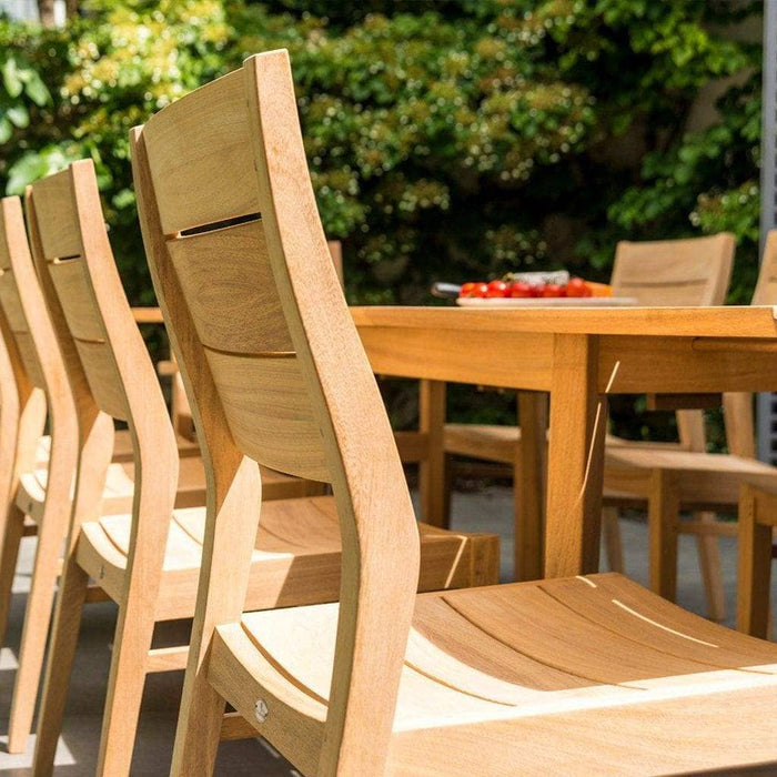 Alexander Rose Garden Furniture Alexander Rose Roble Extending Table and 8 Stackable Garden Chairs