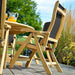 Alexander Rose Garden Furniture Alexander Rose Roble Recliner Chair Charcoal Sling