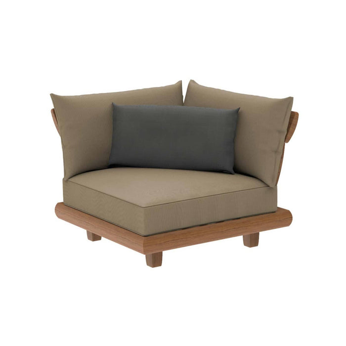 Sorrento Teak Lounge Corner With Cushion (5 Colours)