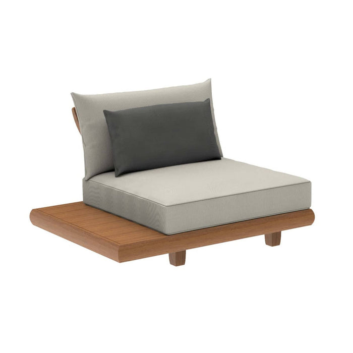 Sorrento Teak Lounge Mid Module Including Cushion With Extension Table