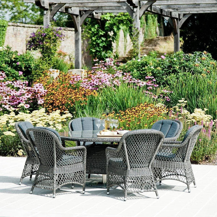 Alexander Rose Garden Furniture Alexander Rose Monte Carlo Open-Weave 6 Seat Dining Set