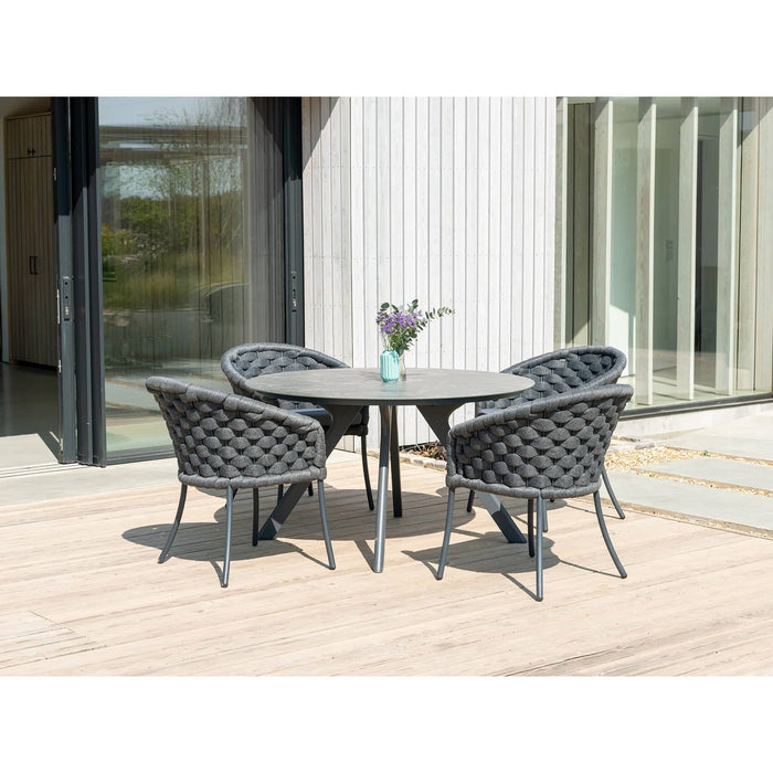 Cordial Dark Grey Dining Chair with Cushion