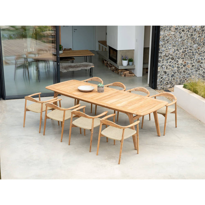 Dana Teak Dining Table 1m x 2.7m (244) - Seats 6-10