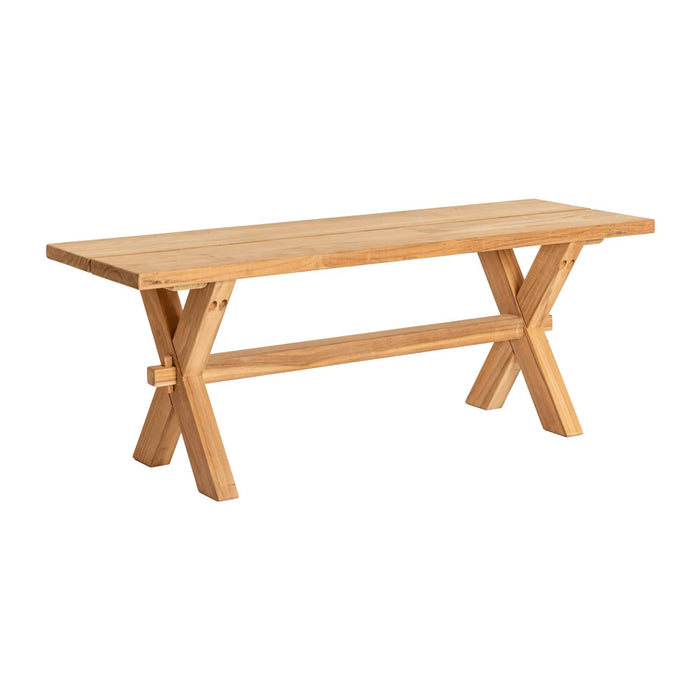 Plank Table & Garden Bench Dining Set