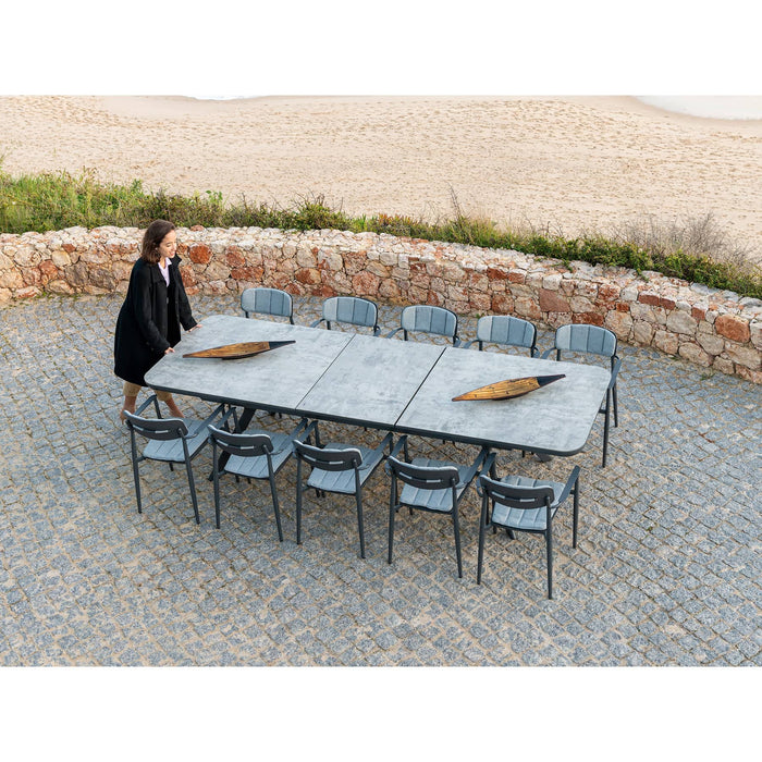 Rimini Extending 10 Seater Garden Table And Chairs
